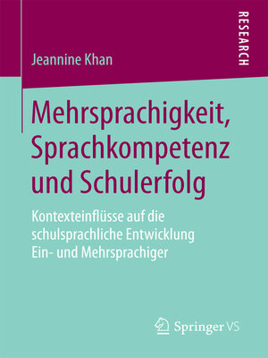 cover image of Mehrsprachigkeit, Sprachkompetenz und Schulerfolg